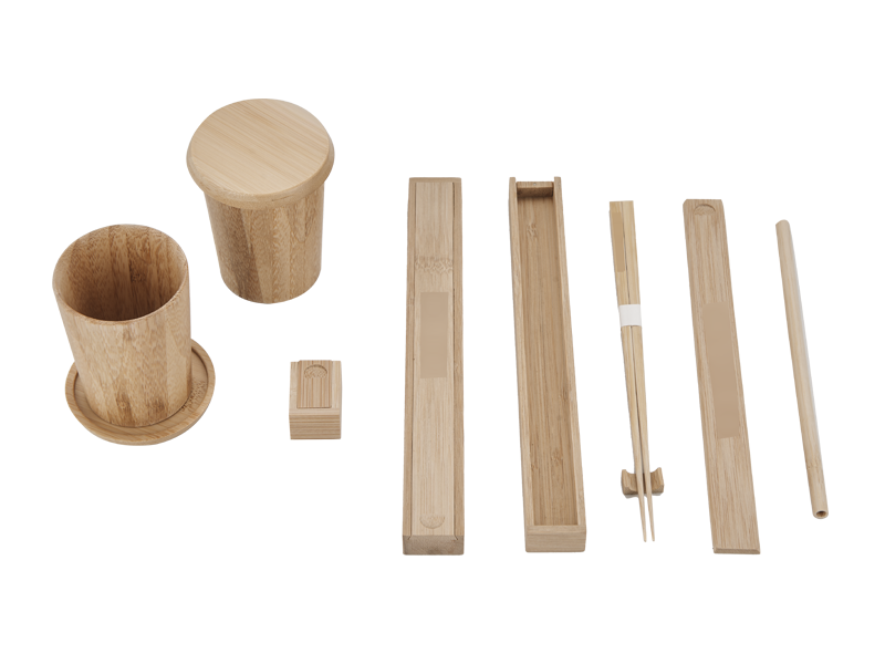 竹コップ＆竹箸ボックス＆竹ストロー